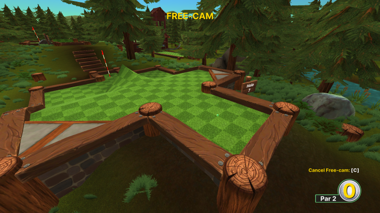 Hole 7 layout