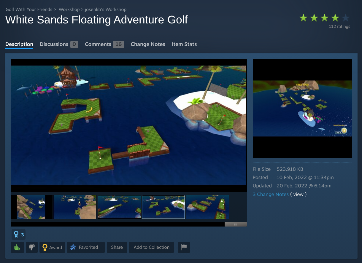 White Sands Floating Adventure Golf